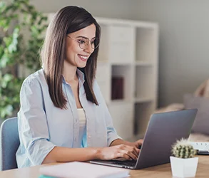 Woman at desk